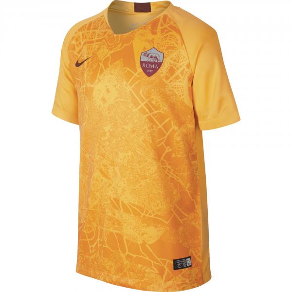 Nike Shirt Drittel Roma Juniormode  18/19 UNIVERSITY GOLD/MARS STONE