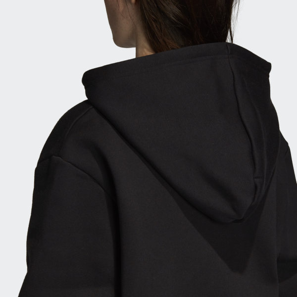 Adidas Originals Sweatshirt Trefoil  Woman BLACK Tifoshop