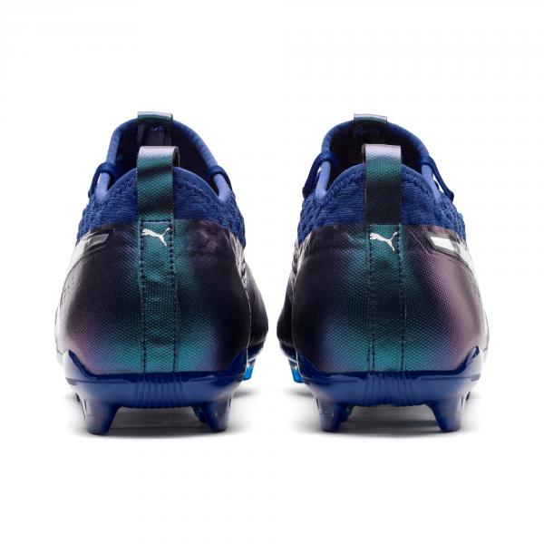 Puma Chaussures De Football One 2 Lth Fg Blue-Silver-Peacoat Tifoshop