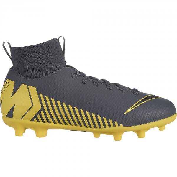 Nike Football Shoes Mercurial Superfly Vi Club Mg  Junior DARK GREY/BLACK-OPTI YELLOW