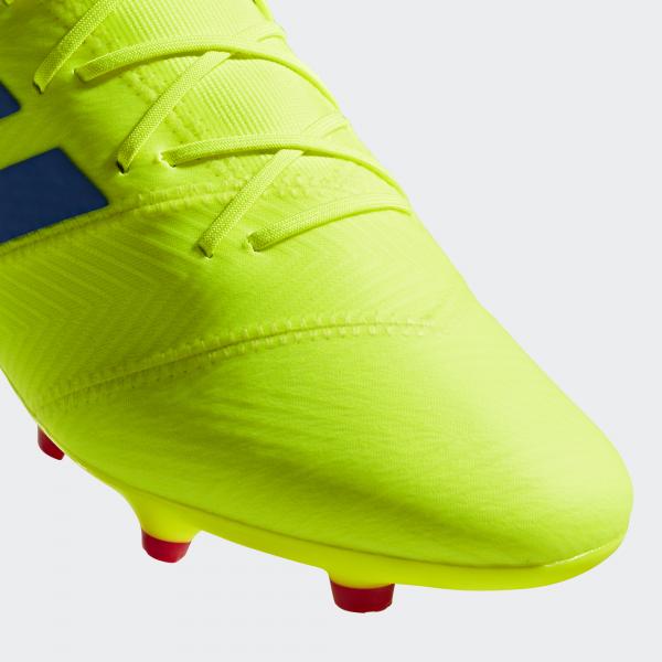 Adidas Chaussures De Football Nemeziz 18.2 Fg Solar Yellow / Football Blue / Active Red Tifoshop