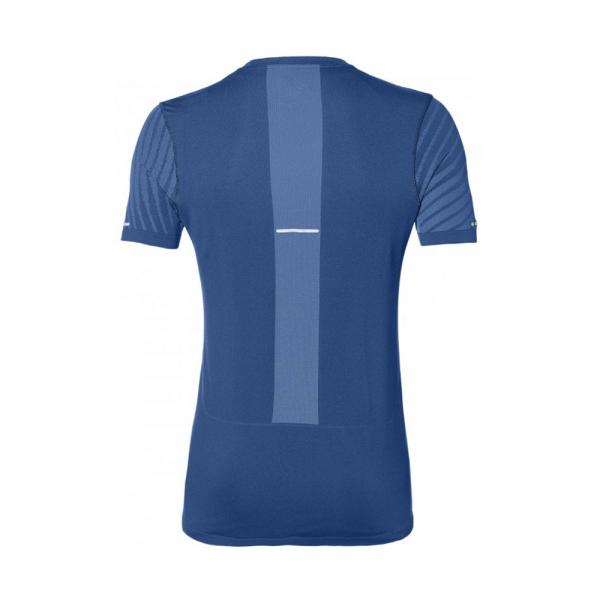 Asics T-shirt Seamless Ss Blu Tifoshop
