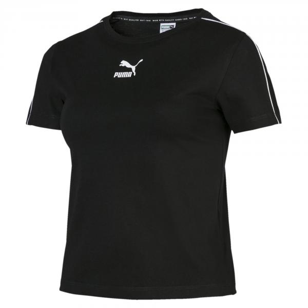 Puma T-shirt Classics Tight  Damenmode PUMA BLACK