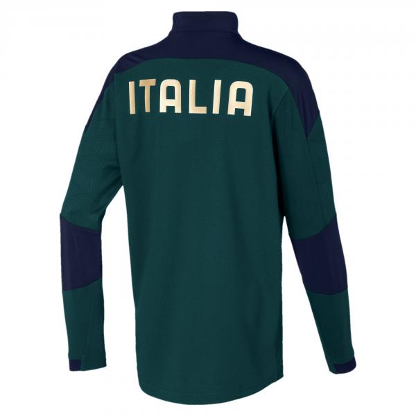 Puma Sweatshirt Training Italy Junior PONDEROSA PINE-PEACOAT Tifoshop