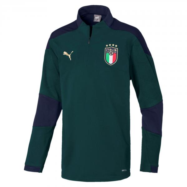 Puma Sweatshirt Training Italy Junior PONDEROSA PINE-PEACOAT