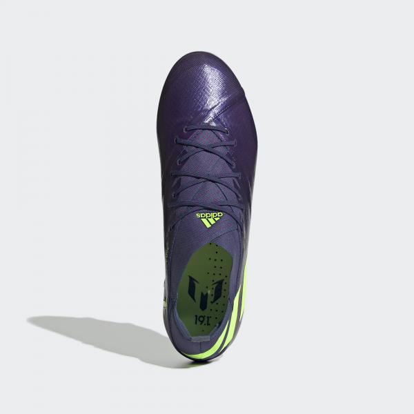 Adidas Chaussures De Football Nemeziz Messi 19.1 Fg tech indigo/signal green/glory purple Tifoshop