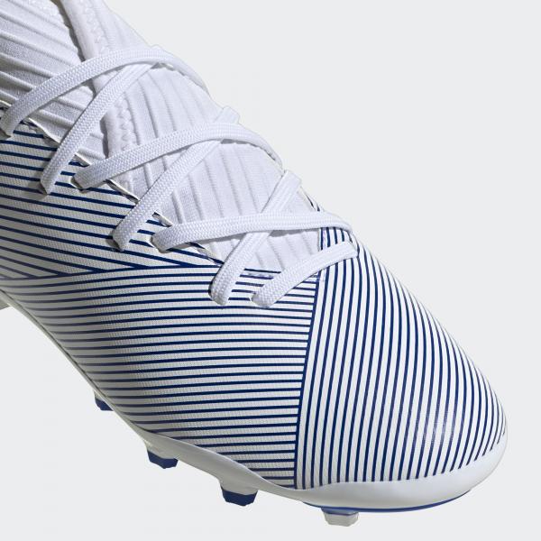 Adidas Chaussures De Football Nemeziz 19.3 Mg J  Enfant ftwr white/team royal blue/team royal blue Tifoshop