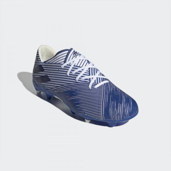 Adidas Fußball-schuhe Nemeziz 19.2 Fg ftwr white/team royal blue/team royal blue Tifoshop