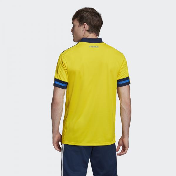 Adidas Shirt Home Sweden   20/22 Yellow / Night Indigo Tifoshop