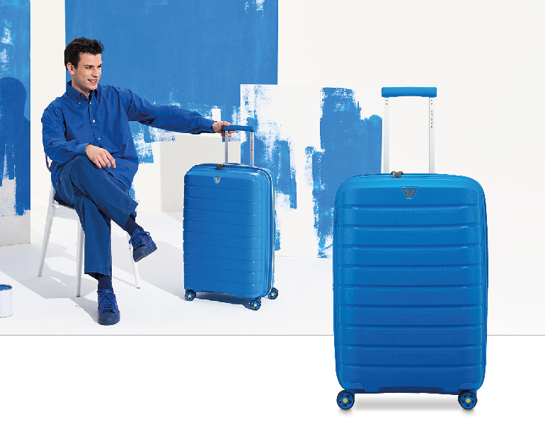 TROLLEY R RONCATO Flight Trolley 4 Roues 76 CM Tsa Bleu Gra Choix = P