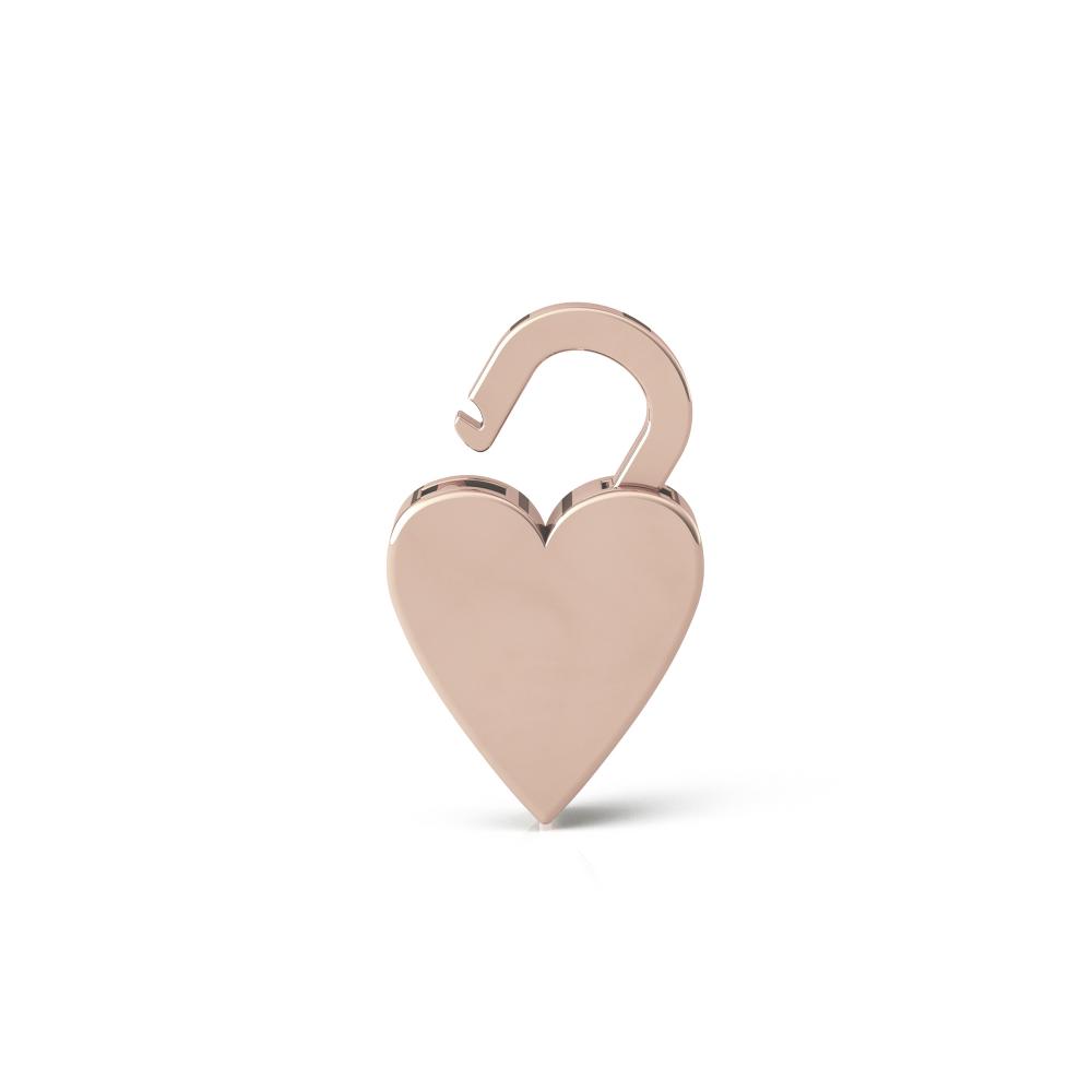 Lucchetto cuore allungato