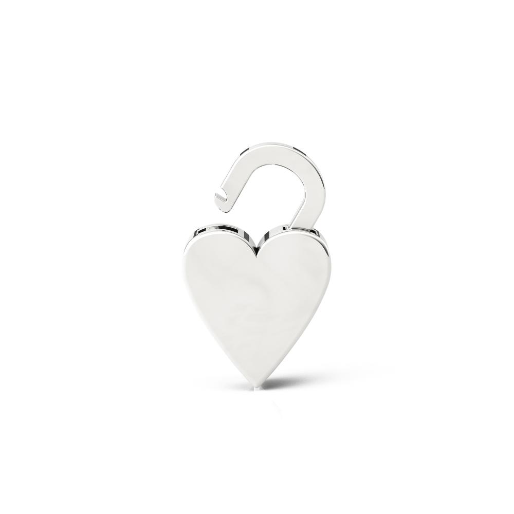 Lucchetto cuore allungato