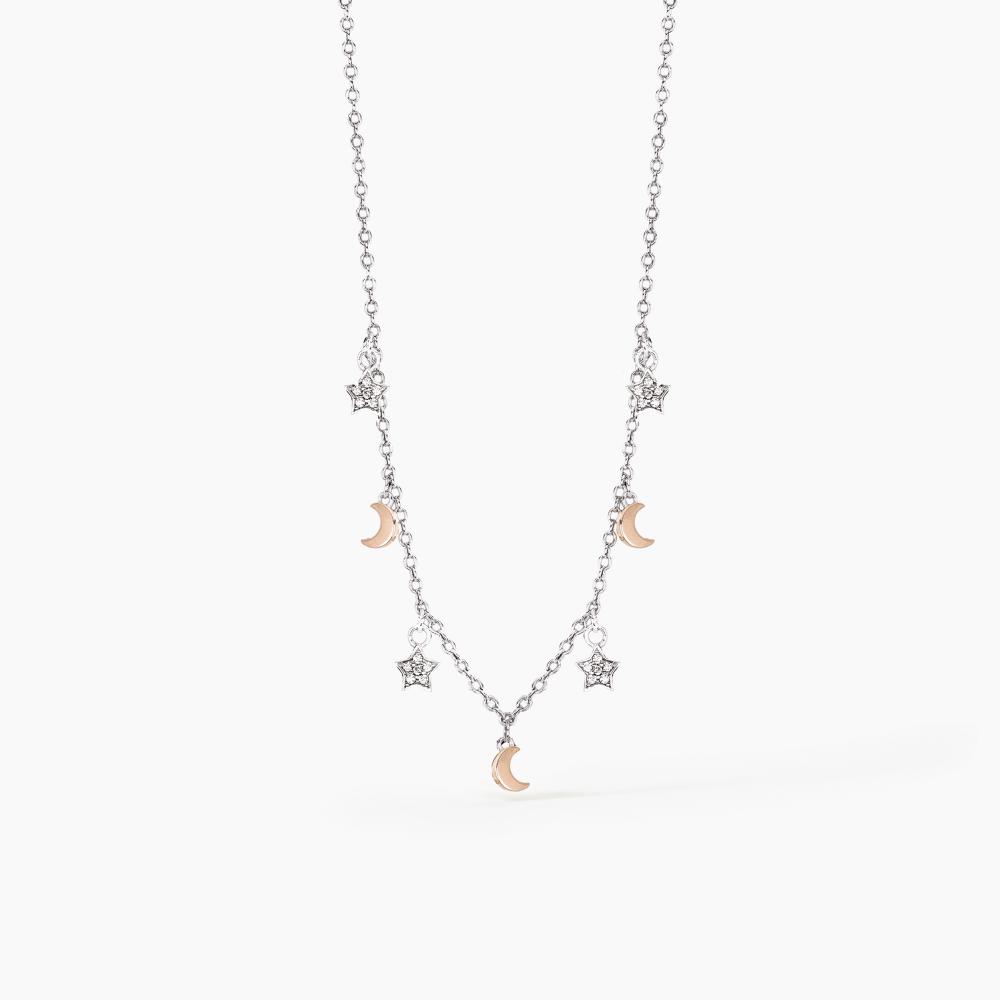 Mabina Gioielli Collana Moon-light, Taglia: Unica