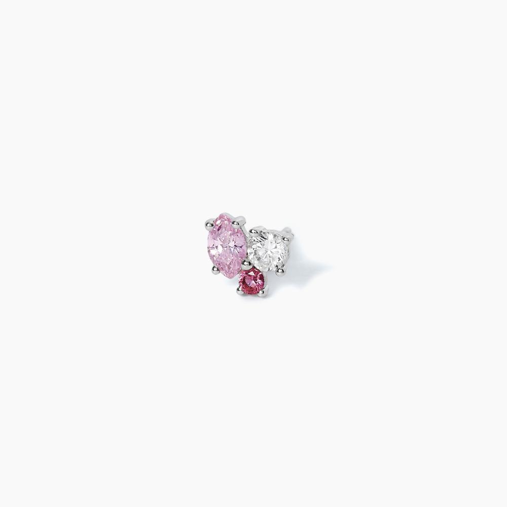 Yazilind Orecchini A Goccia In Zirconia Cubica, Placcati Rodio, Colore Chiaro, Codice 1077E0323