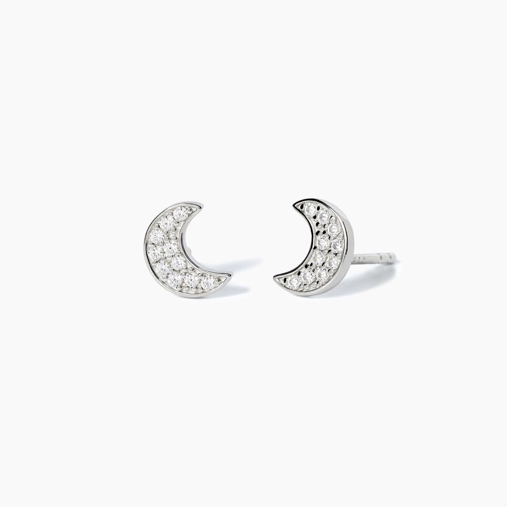 Mabina Gioielli Orecchini Small Moon, Taglia: Unica