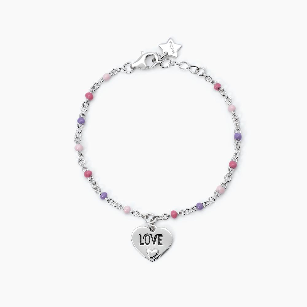 Mabina Gioielli Bracciale In Argento Batticuore, Taglia: Unica