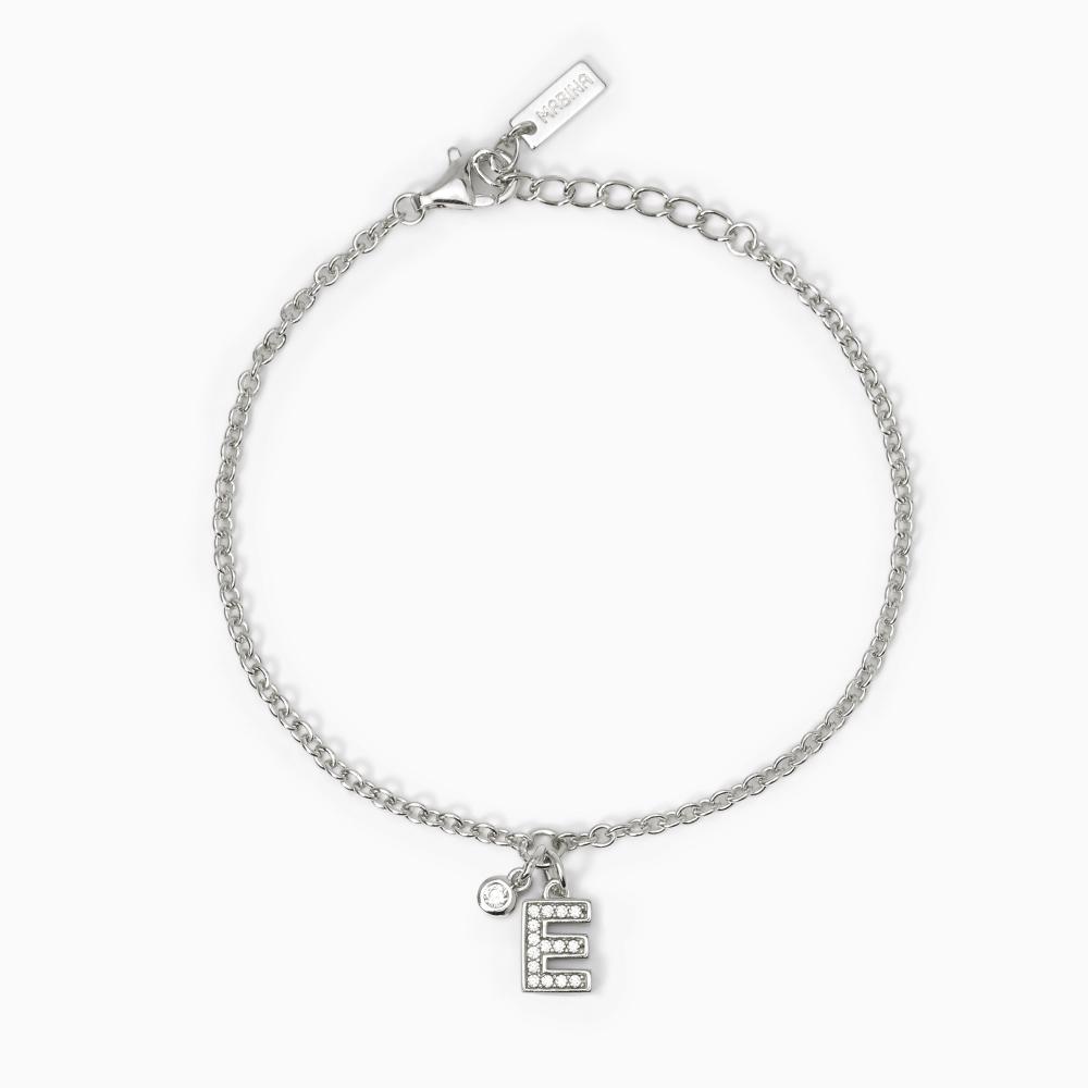 Mabina Gioielli Bracciale Lettera Equot;eequot; A, B, Cool, Taglia: Unica