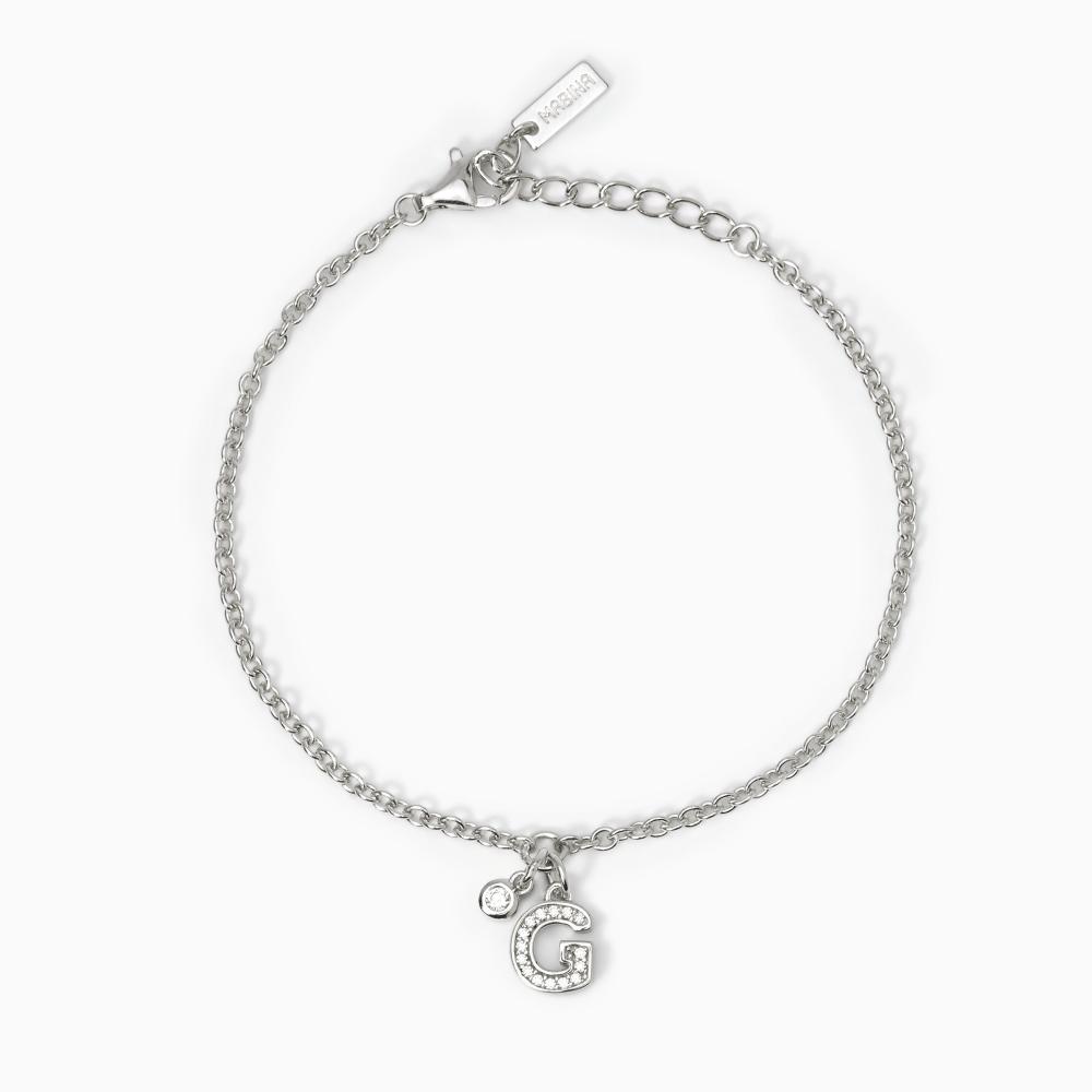 Mabina Gioielli Bracciale Lettera Equot;gequot; A, B, Cool, Taglia: Unica