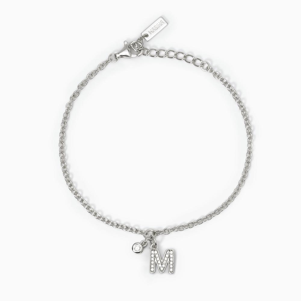 Mabina Gioielli Bracciale Lettera Equot;mequot; A, B, Cool, Taglia: Unica