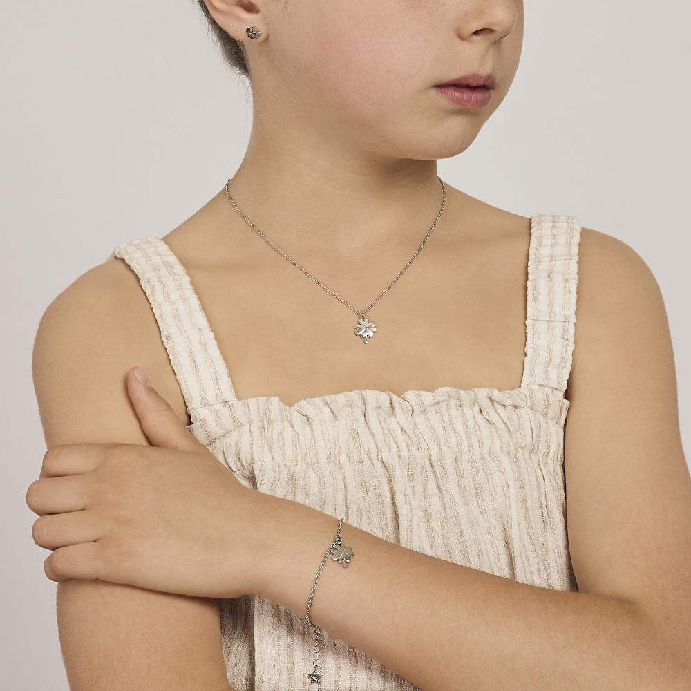 Suejin Orecchini Pendenti A Stella In Argento 925 Con Zirconia - Ipoallergenici Per Bambine E Donne - Regalo Con Scatola