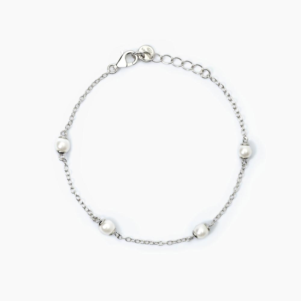 Mabina Gioielli Bracciale In Argento Con Perle Dream Stone, Taglia: Unica