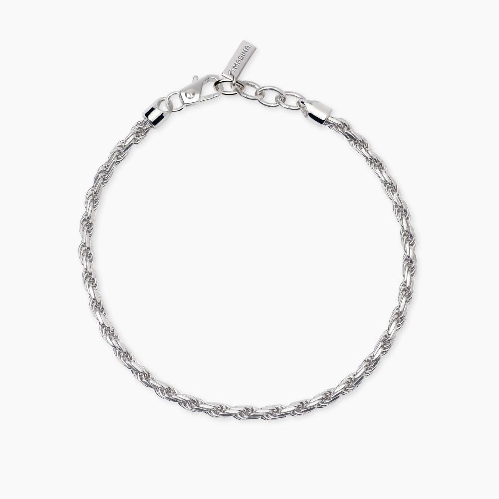 Mabina Gioielli Bracciale In Argento Con Catena Corda Every Day, Taglia: Unica