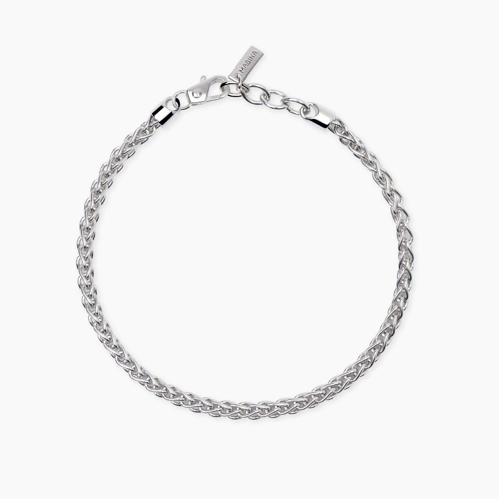 Mabina Gioielli Bracciale In Argento Con Catena Spiga Every Day, Taglia: Unica