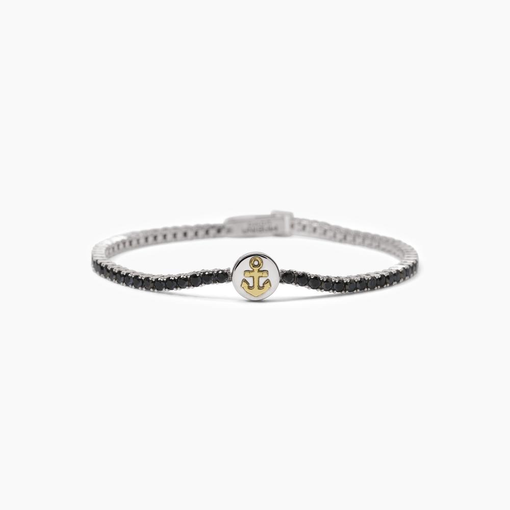 Mabina Gioielli Bracciale In Argento Con Ancora Cruise, Taglia: Medium