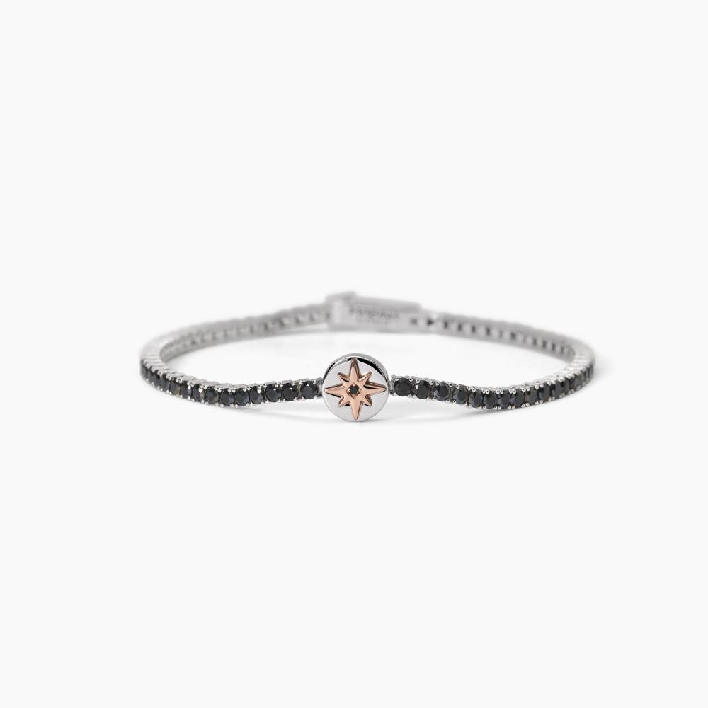 Mabina Gioielli Bracciale In Argento Con Rosa Dei Venti Cruise, Taglia: Medium