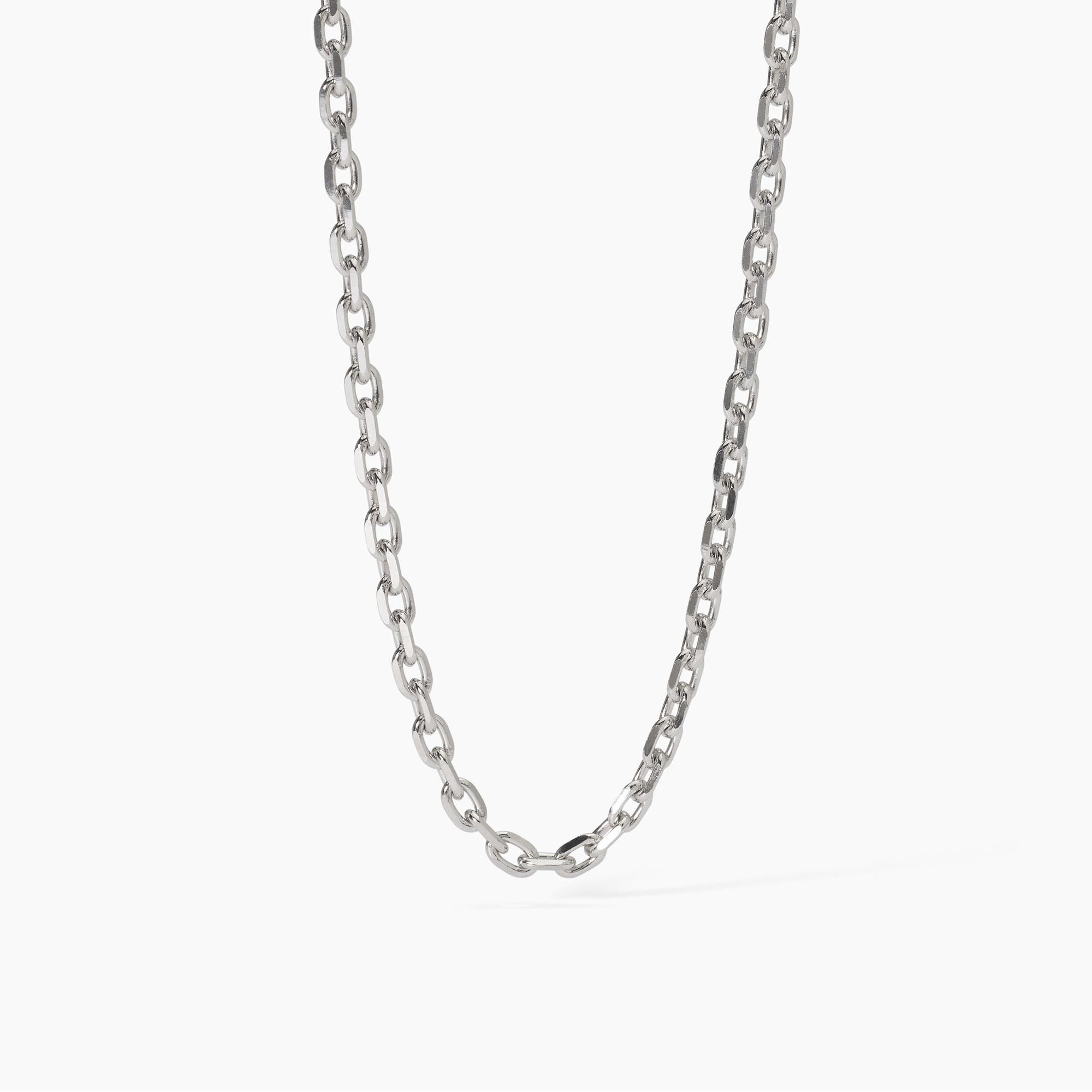 Esmoly Collana Uomo Argento Oro Nero Con Lettere A-Z 18+20 Inches