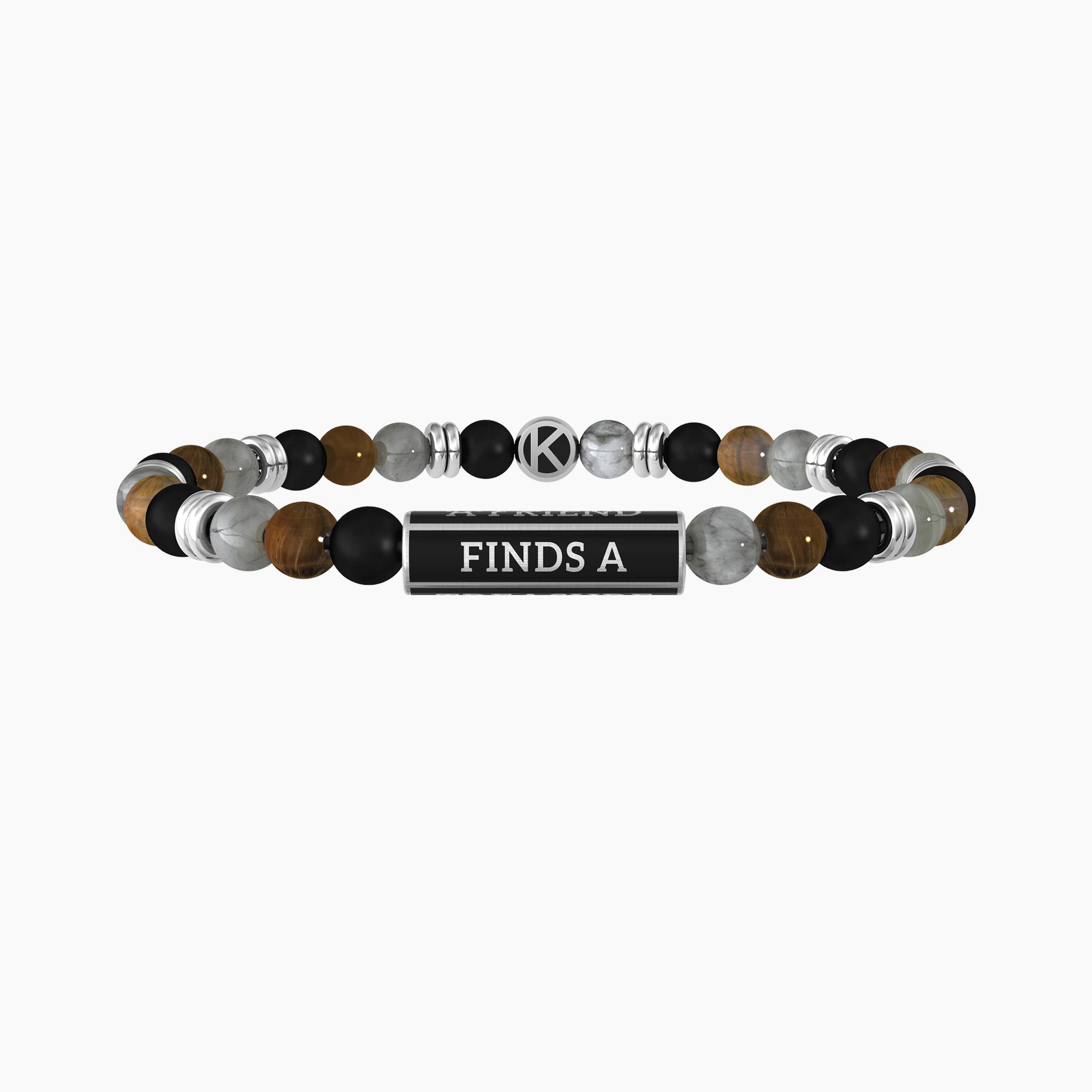 Bracciale Buddha Dell'Amicizia In Pietre Naturali - Braccialetto Stretch Chakra Con Perle Bianche, 21 Cm, Gioiello Spirituale Regalo