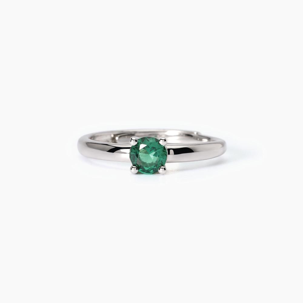Mabina Gioielli Anello Donna In Argento Con Smeraldo Sintetico Isabel, Taglia: Unica