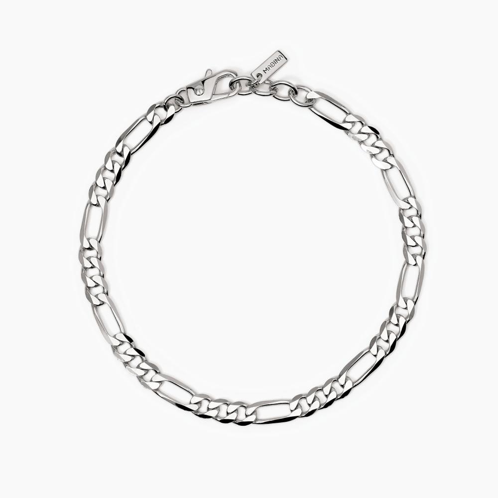 Mabina Gioielli Bracciale Uomo In Argento Con Catena Millennium, Taglia: Unica