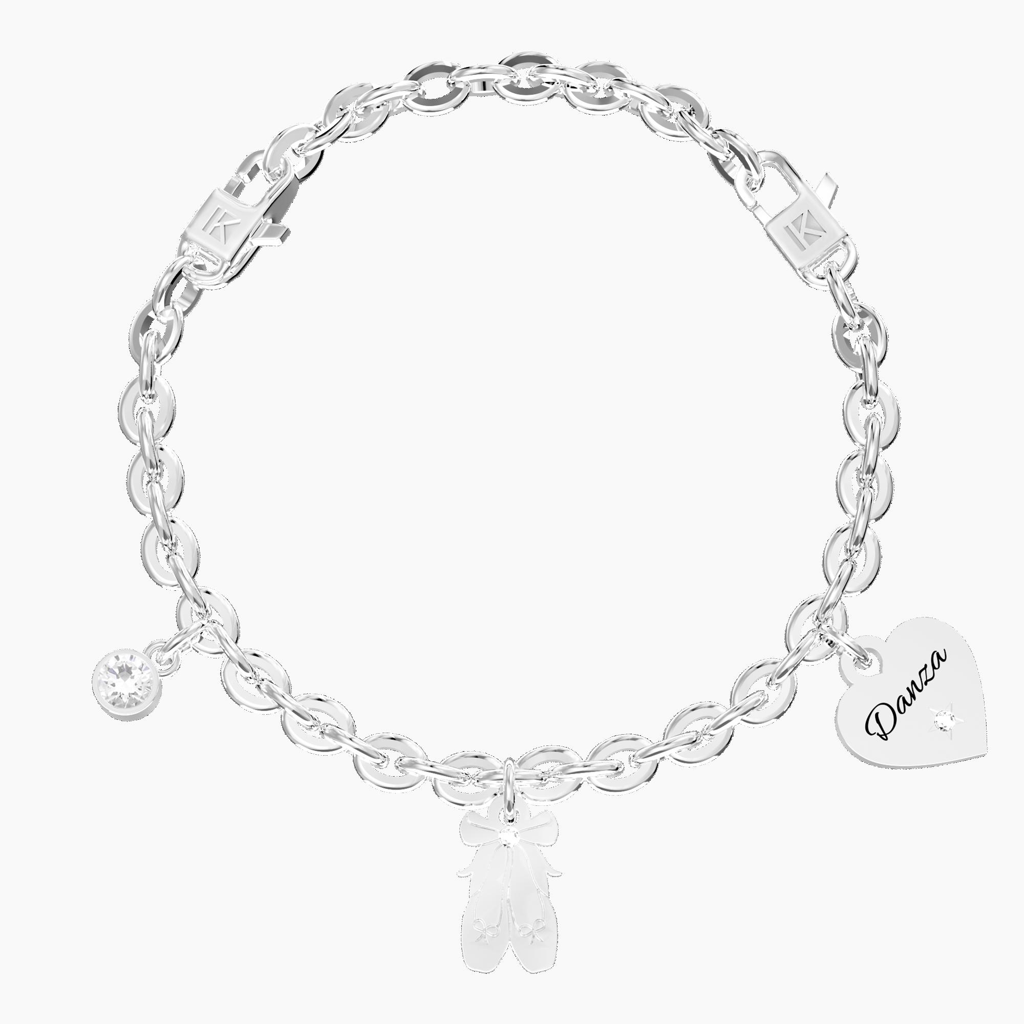 Pulsera Elástica Kidult Corona Acero Oro Rosa Tono Rosado 732031