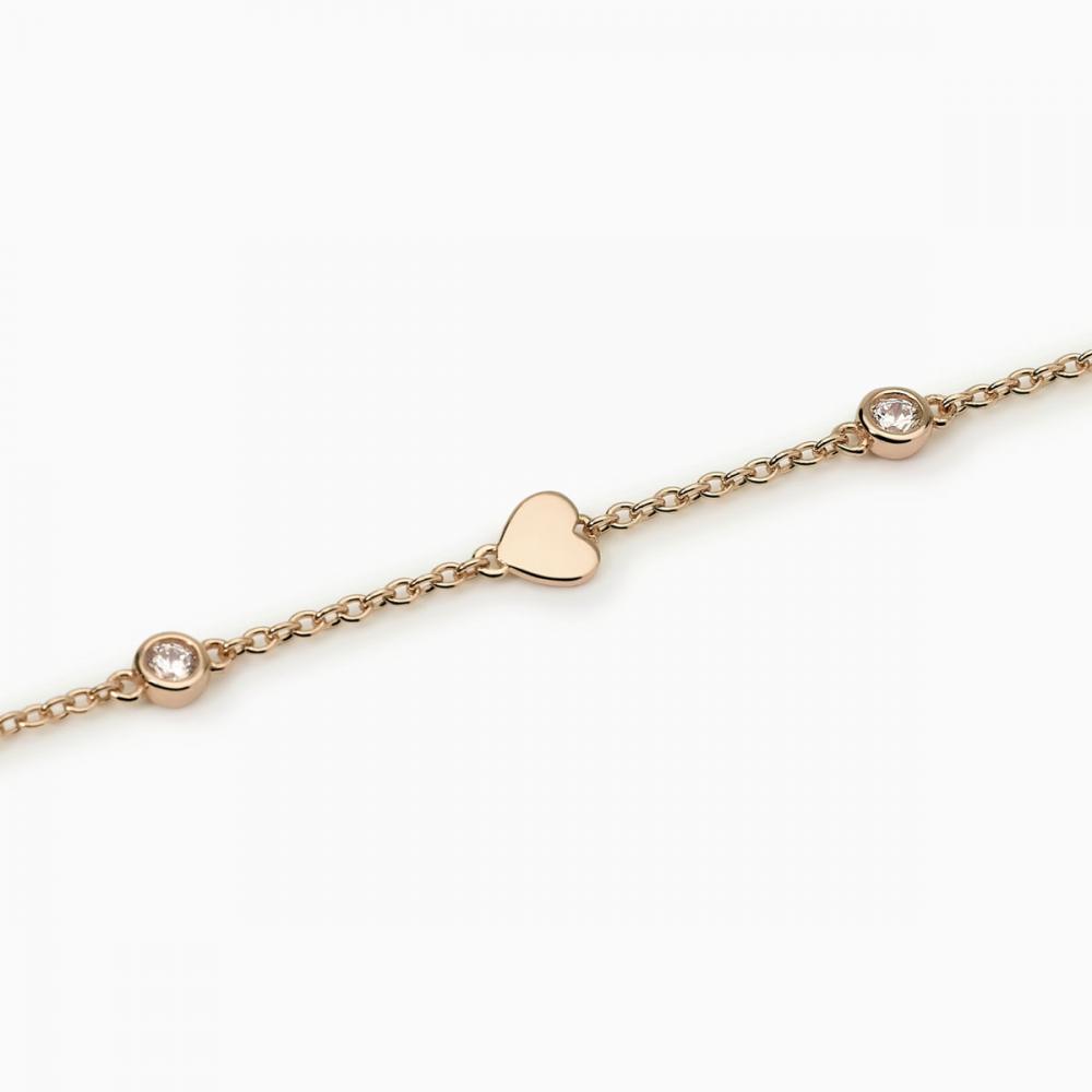 ORAZIO Bracciale Donna Argento 925 – Catena Regolabile 6+1,2 Pollici – Impilabile In Oro E Oro Rosa – Confezione Velluto