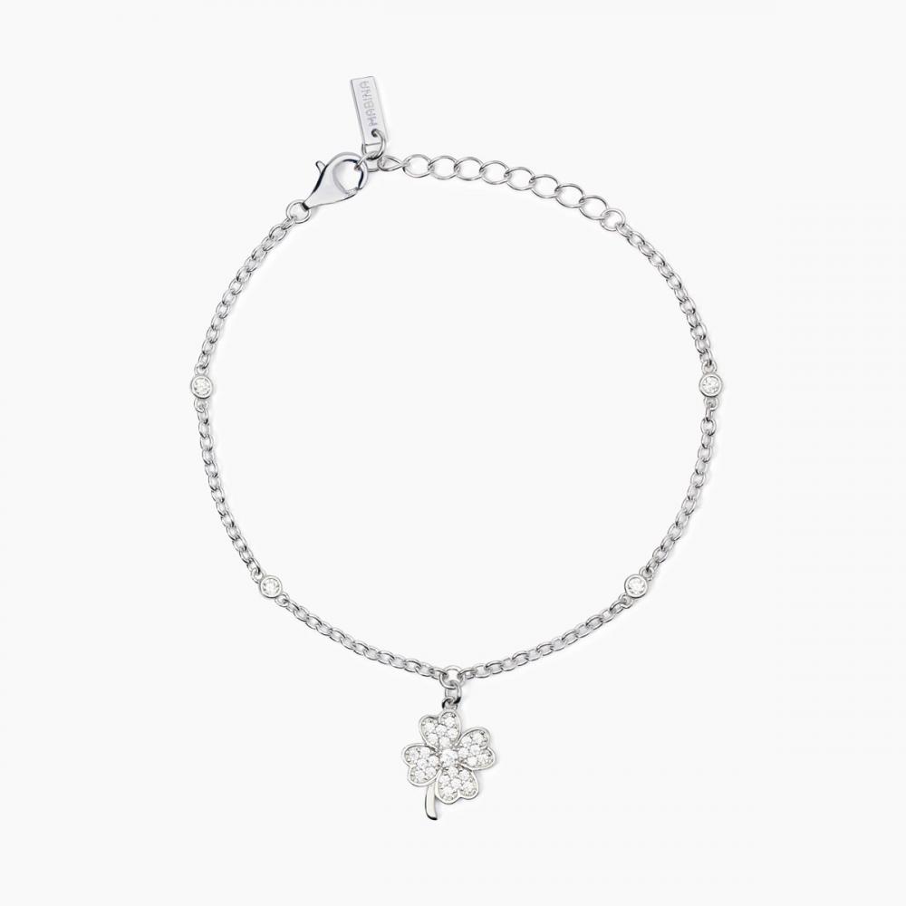 Amberta Bracciale Donna In Argento Sterling 925 Con Ciondolo Mappamondo E Zircone Cubico - Viaggi