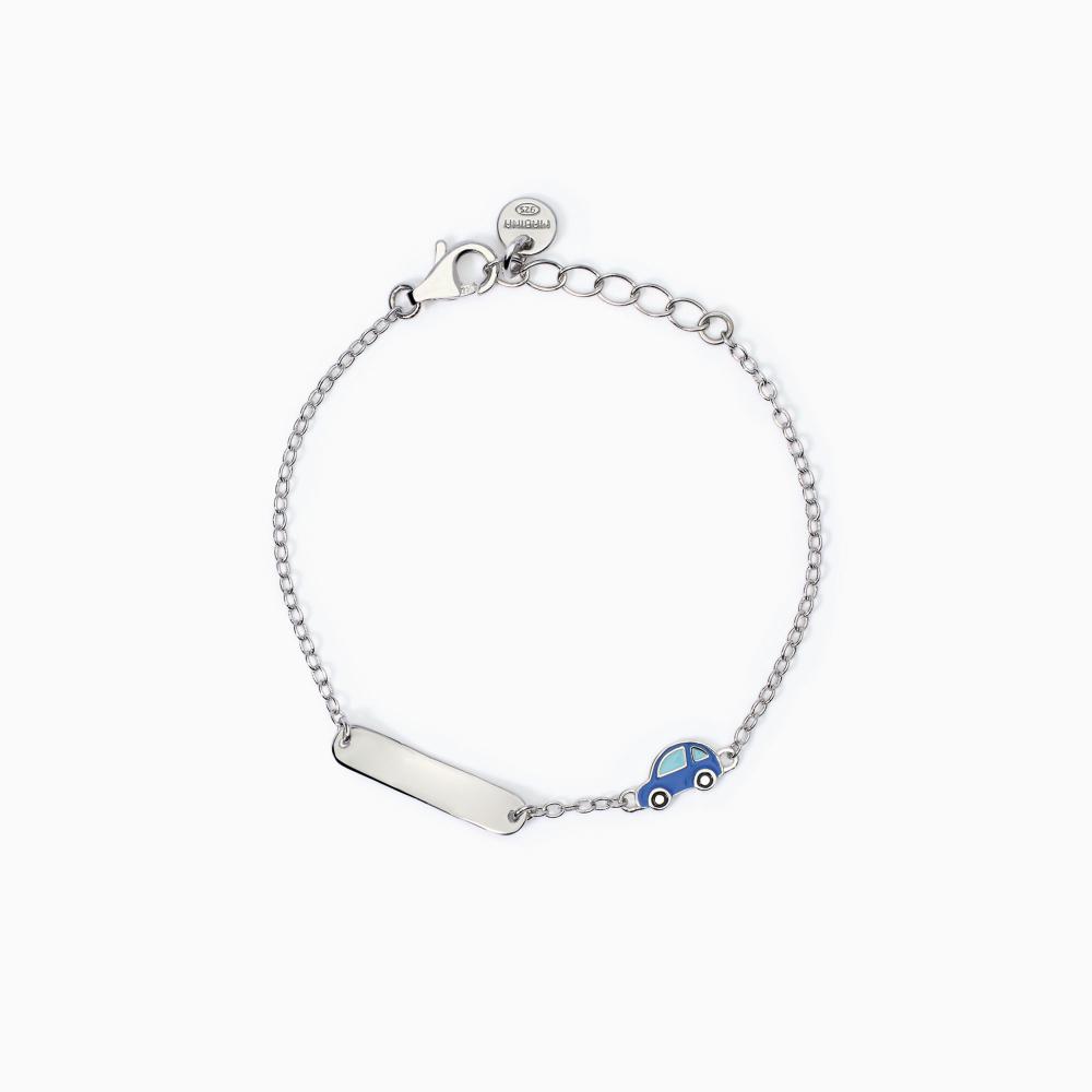 Mabina Gioielli Bracciale Per Bambini Con Macchinina E Targhetta Car-tag, Taglia: Unica