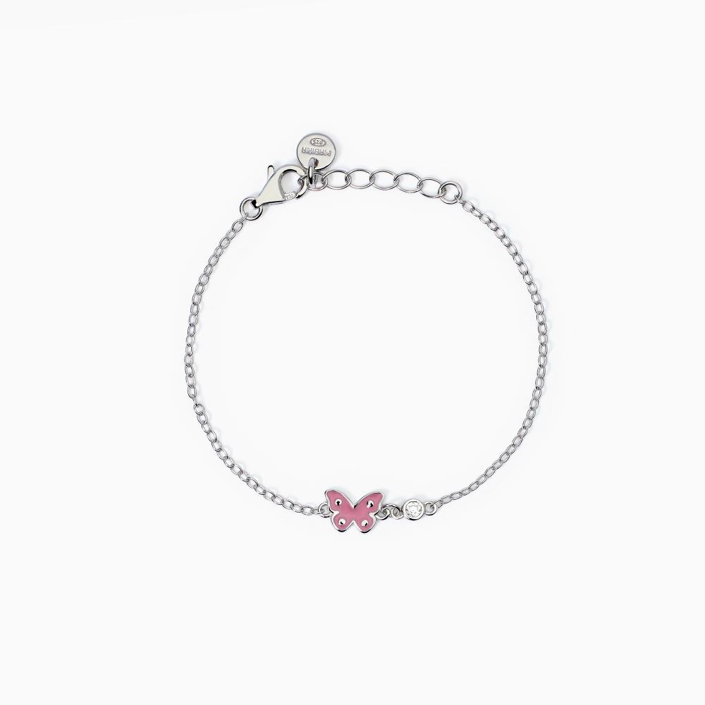 Mabina Gioielli Bracciale Da Bambina Con Farfalla Butterfly, Taglia: Unica