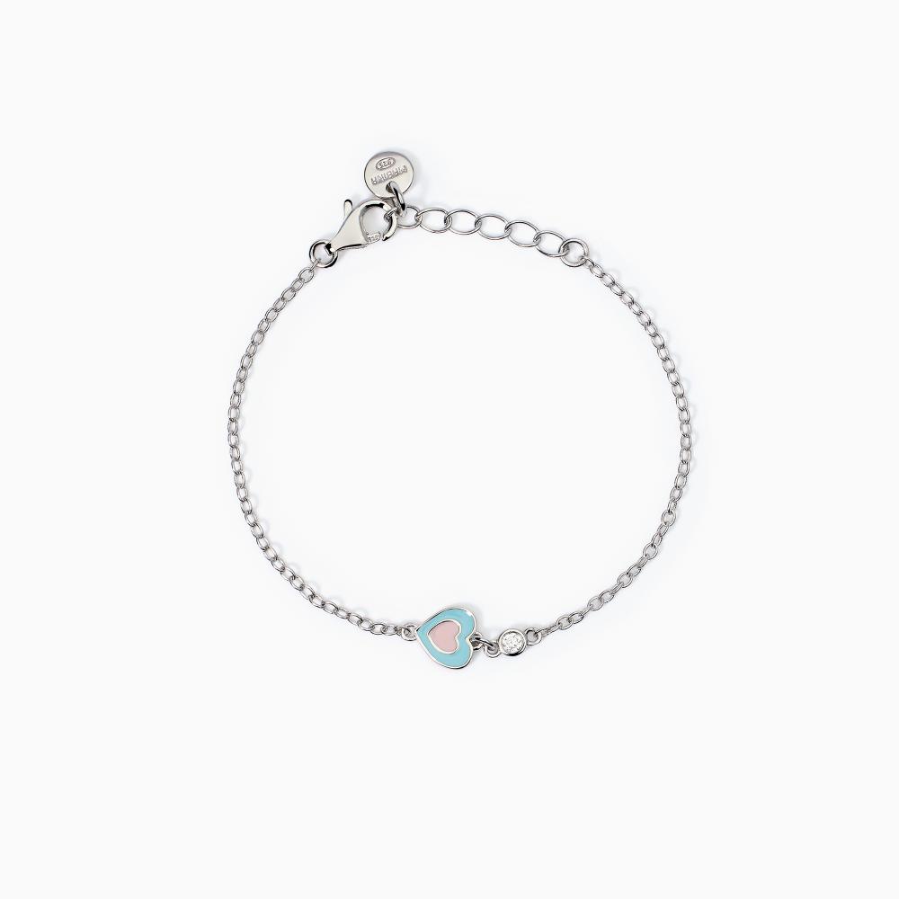 Mabina Gioielli Bracciale Da Bambina Con Cuoricino Tvb, Taglia: Unica