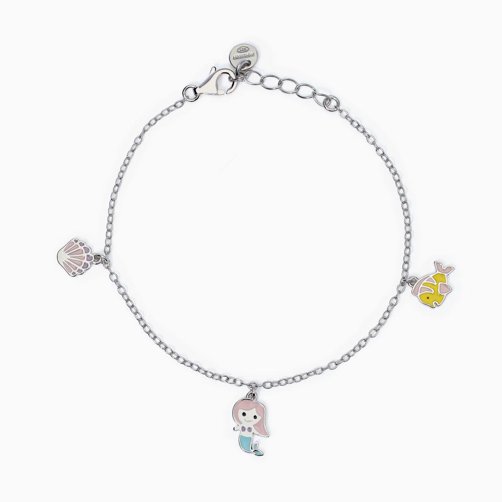 Mabina Gioielli Bracciale Da Bambina Con Simboli Mare Fantasy, Taglia: Unica