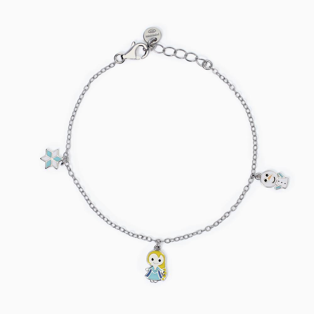Mabina Gioielli Bracciale Da Bambina Con Ciondoli Neve Fantasy, Taglia: Unica