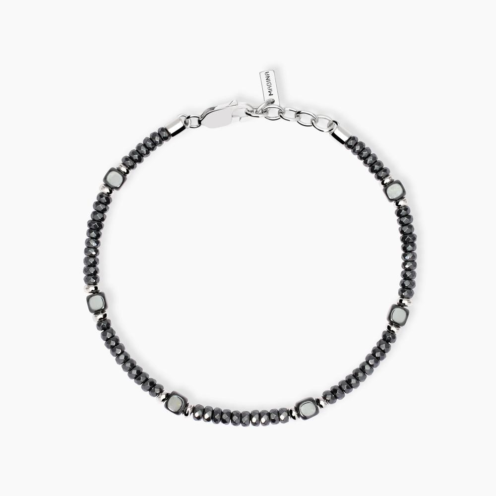 Mabina Gioielli Bracciale Uomo Con Rondelle Route 66, Taglia: Unica
