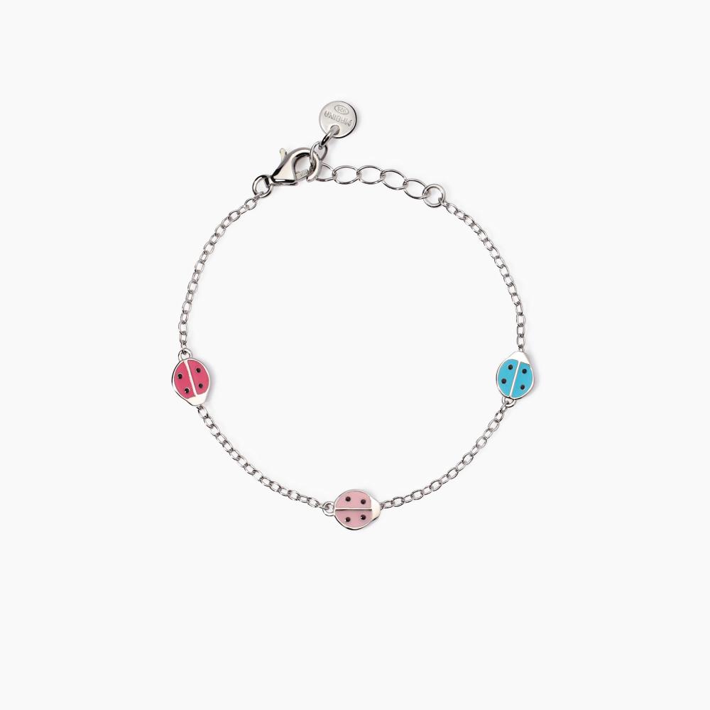 Mabina Gioielli Bracciale Con Coccinelle Smaltate Coccinelle, Taglia: Unica