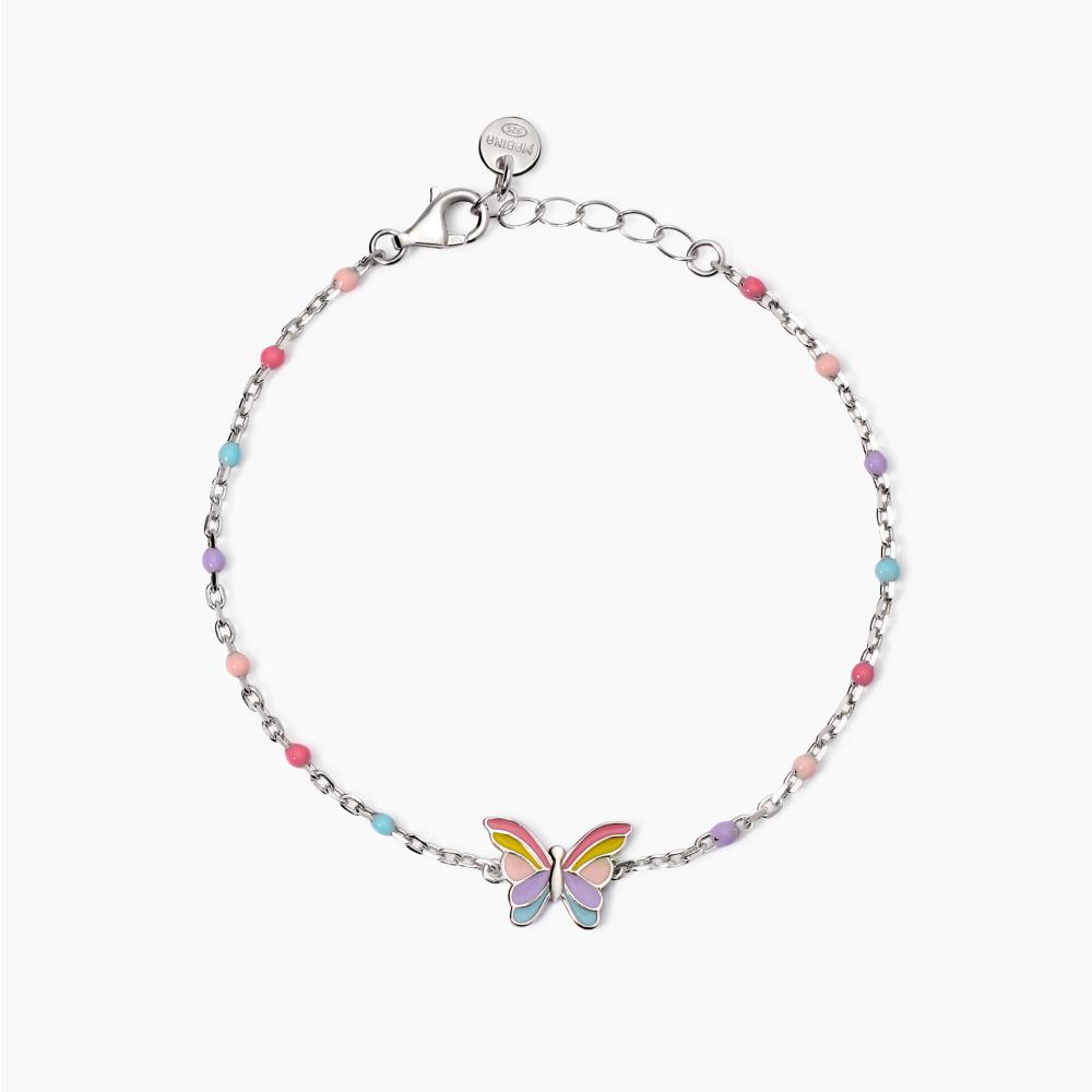 Mabina Gioielli Bracciale Con Farfallina Smaltata Butterfly, Taglia: Unica