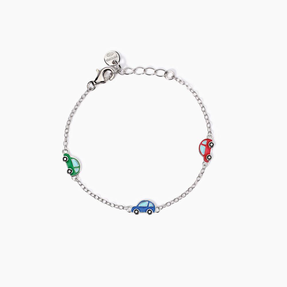 Mabina Gioielli Bracciale Con Macchinine Smaltate Cars, Taglia: Unica