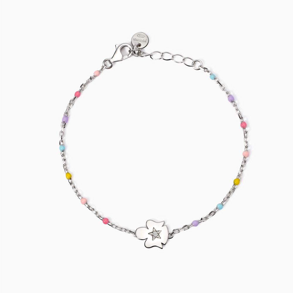 Mabina Gioielli Bracciale Con Angioletto E Inserti Baby Angel, Taglia: Unica