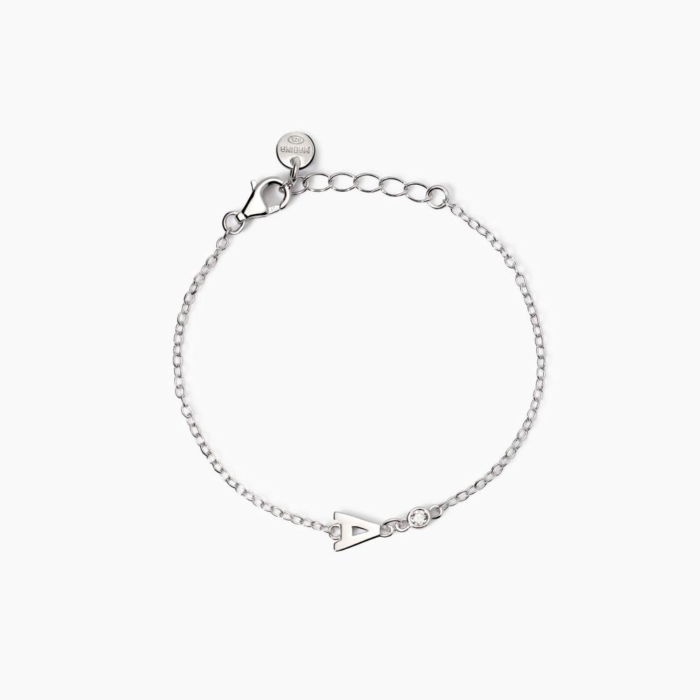 Mabina Gioielli Bracciale Neonato Con Lettera A Welcome Baby, Taglia: Unica