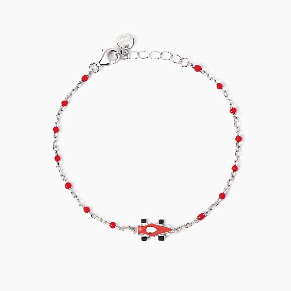Mabina Gioielli Bracciale Con Macchinina Da Corsa Racing, Taglia: Unica