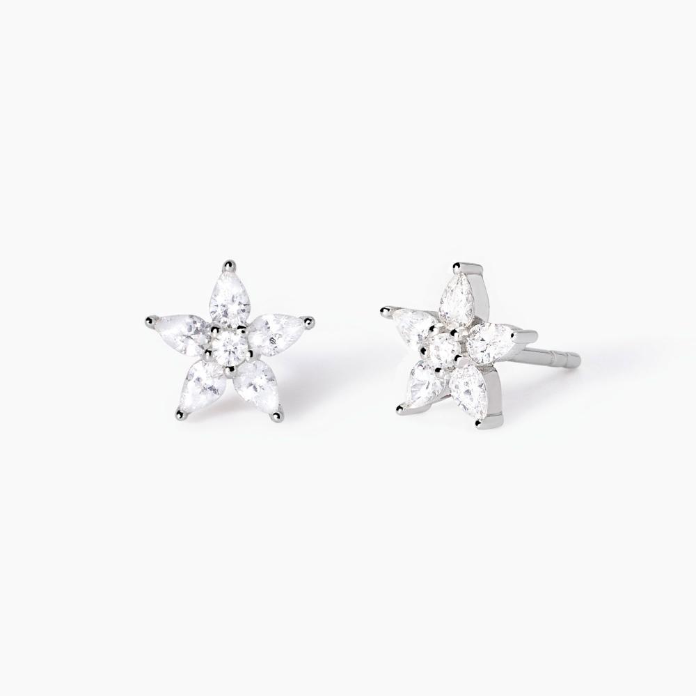 Mabina Gioielli Orecchini In Argento Con Fiore Incantesimo, Taglia: Unica