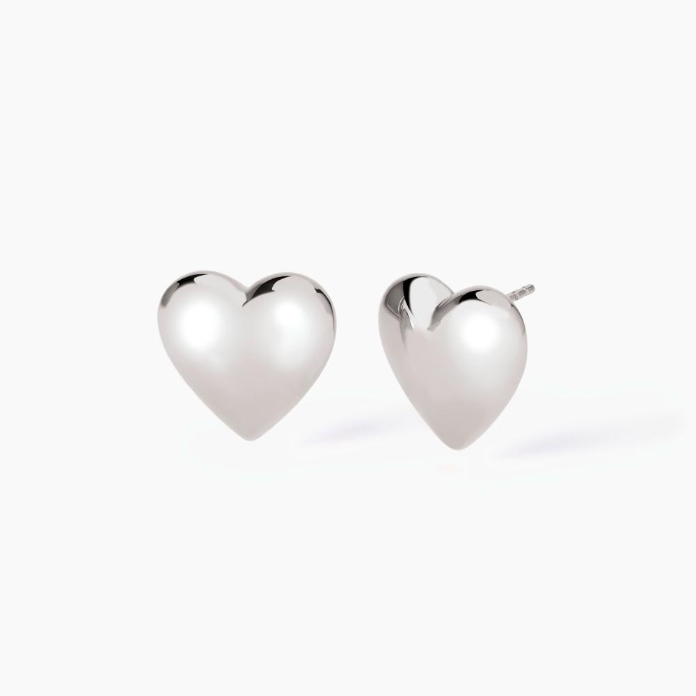 Mabina Gioielli Orecchini In Argento A Forma Di Cuore Don't Say Love, Taglia: Unica
